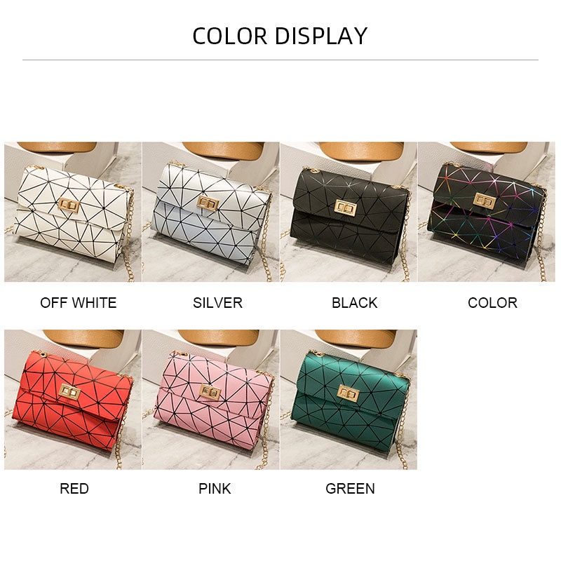 Galcheer Túi Đeo Chéo mini Hình Vuông Nhiều Màu Sắc Dễ Thương Cho Nữ