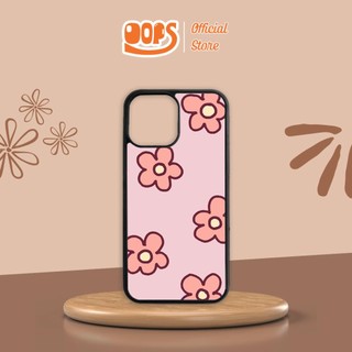 Ốp lưng Floral dành cho điện thoại iPhone Oops Case OPCA052 nền hồng in hình hoa