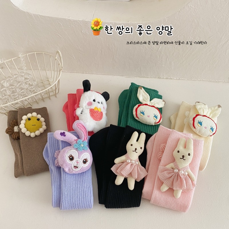 Tất Lửng Bằng Vải cotton In Hoạt Hình Dành Cho Bé Gái
