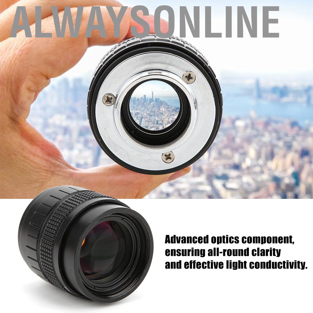 Alwaysonline lentes 50mm F1.4 C Mount Lens Used with Adapter for Mirrorless   lens accessories