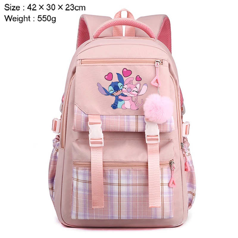 Ys Ba Lô Đi Học Đa Năng Sức Chứa Lớn In Họa Tiết Hoạt Hình stitch Cho Nữ
