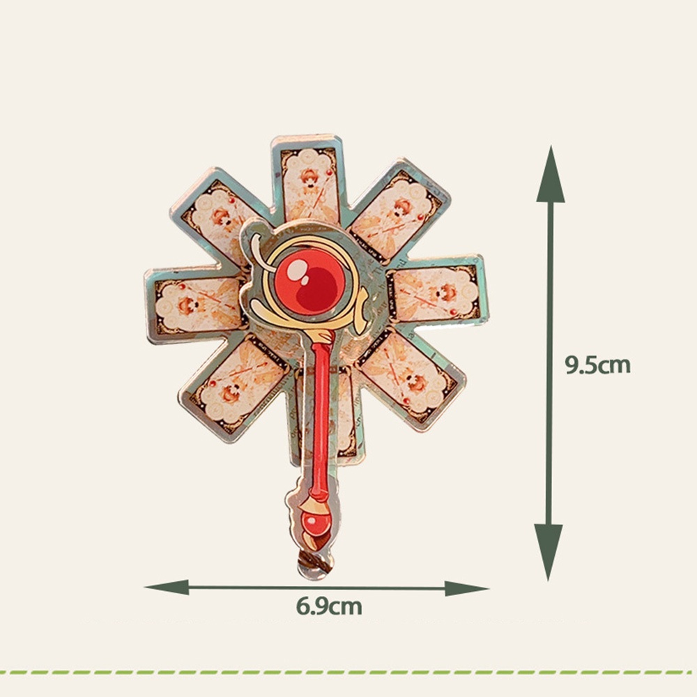 Móc Khóa Xoay Bằng acrylic Hình Hoa Anh Đào Màu laser Dễ Thương