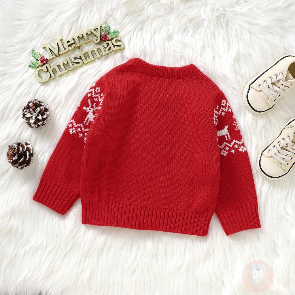 Laa6-áo sweater Dệt Kim Tay Dài Ấm Áp Cho Bé