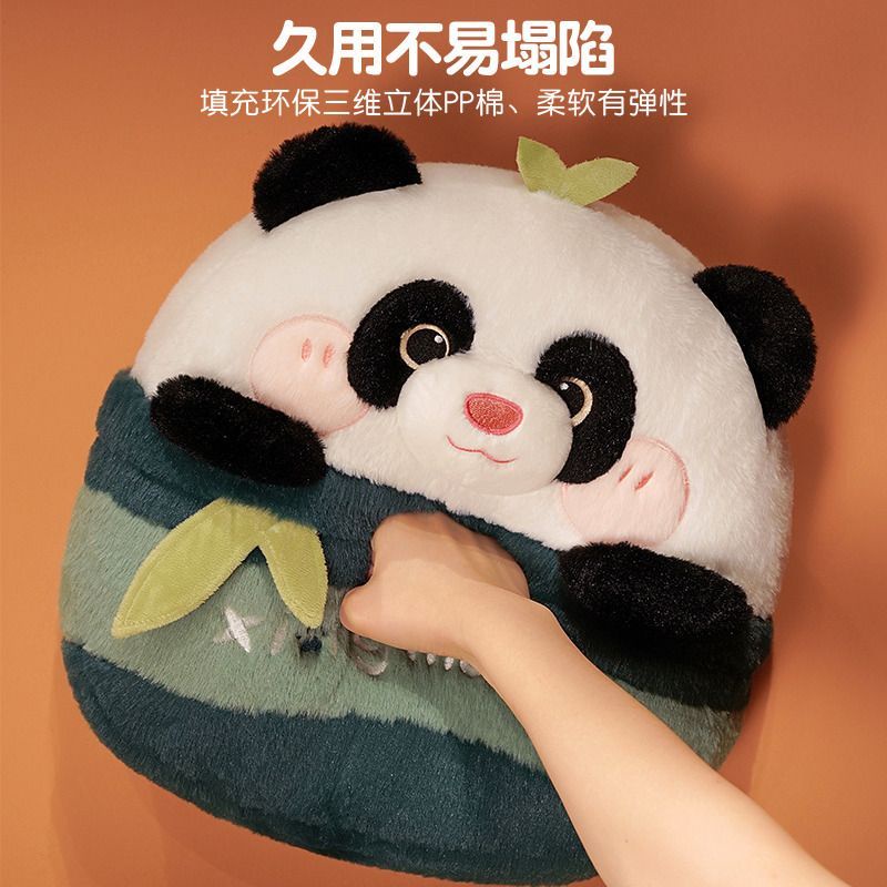 Bộ Chăn Gối Hình Gấu Trúc Hai Trong Một Dễ Thương Dùng Trong Ký Túc Xá / Văn Phòng