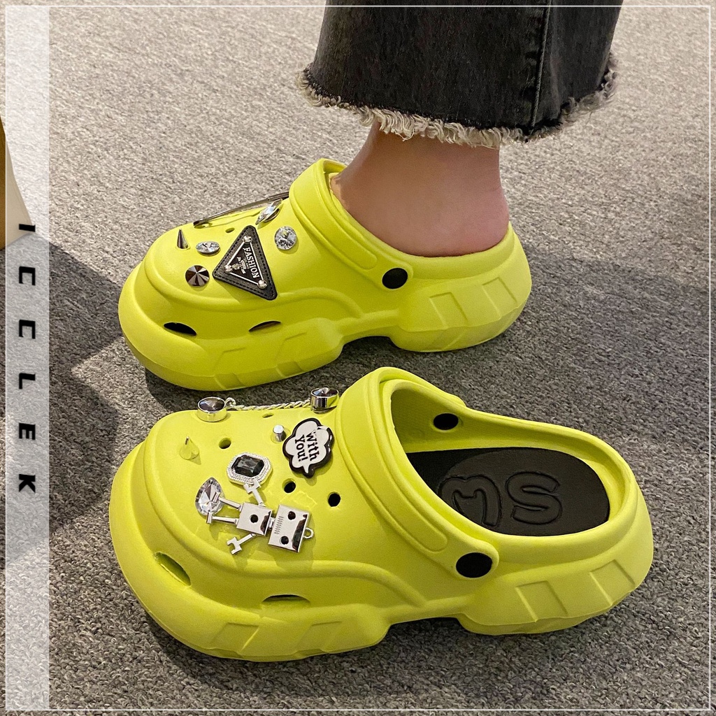 ICCLEK dép sandal nữ dép cross đi biển dép đế cao Thoải Mái Xinh Xắn  FDL2390R7S 37Z230911