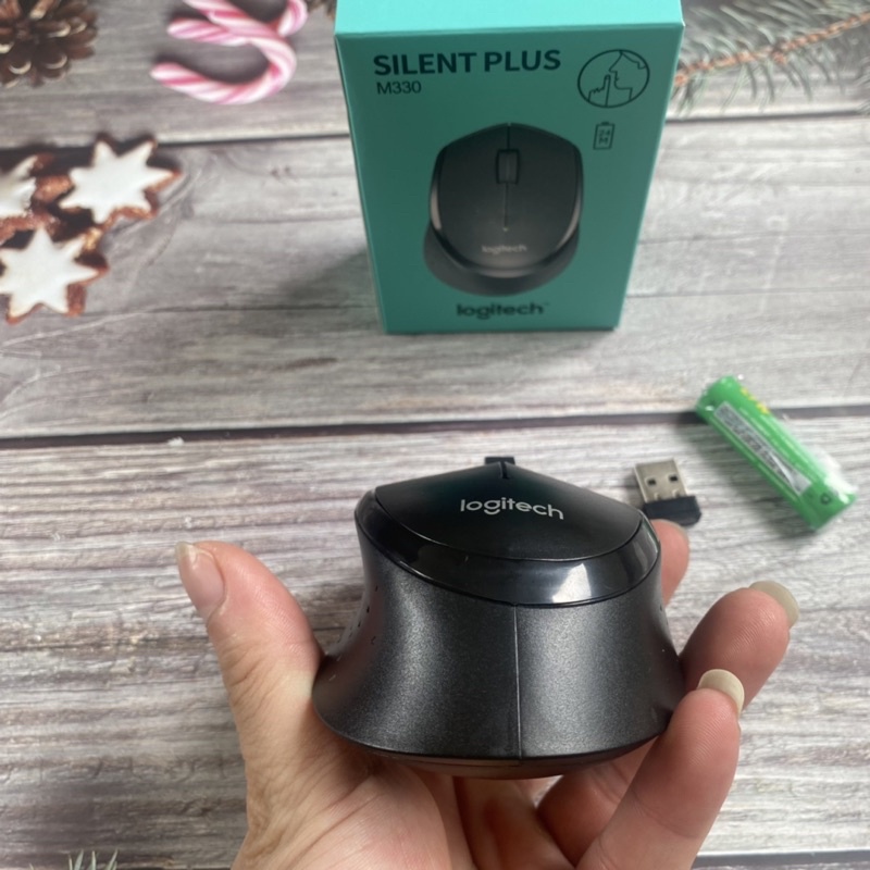 Chuột máy tính không dây Logitech M330 2.4Ghz cổng USB - Tặng kèm pin + Usb Bảo Hành 6 tháng