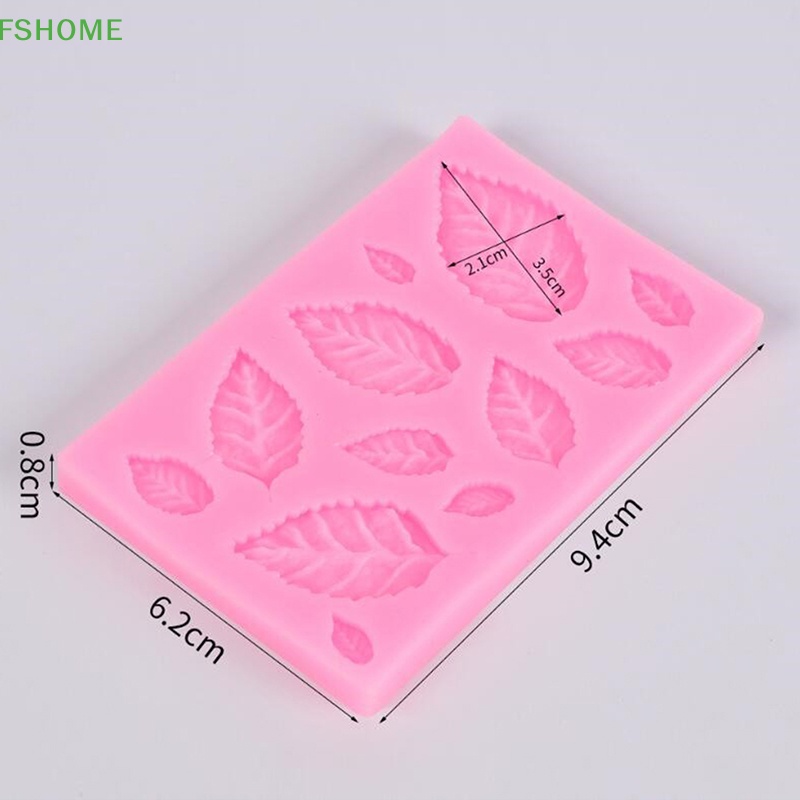 Khuôn silicone Tạo Hình Lá Hoa Hồng Trang Trí Bánh Fshn