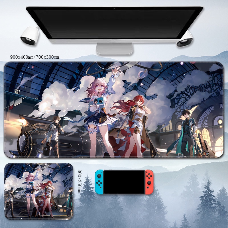 Trailblazer Mouse Pad Honkai: Star Rail Gaming computer keyboard mat Stelle ACGN Caelus anime Kafka animation Himeko Genshin Impact March 7th protagonist table mat