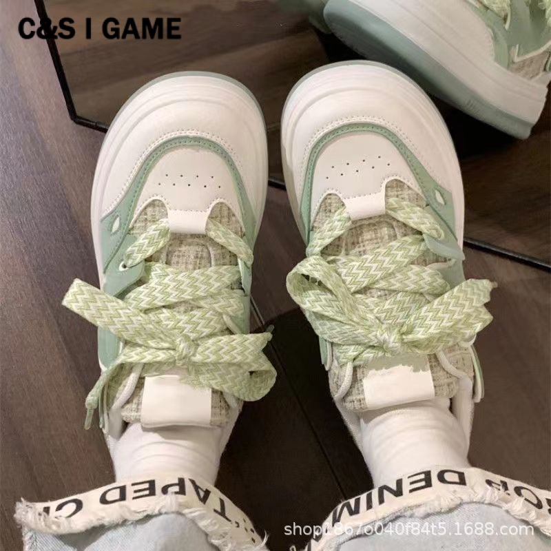 C＆S  Giày thể thao giày nữ giày bánh mì nữ đế cao 2023 Siêu Mềm Xinh Xắn FBX2390QIQ 37Z230912