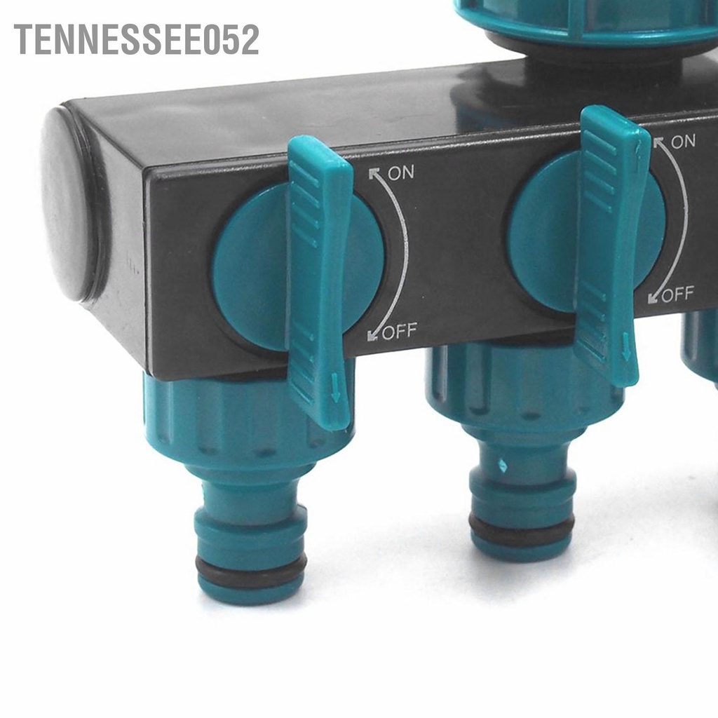 Tennessee052 4 Bộ Chia Nước Tưới Vườn Cây Adapter Đầu Nối Ống Cho Sân Bãi Cỏ Bảo Trì Châu Âu Vòi