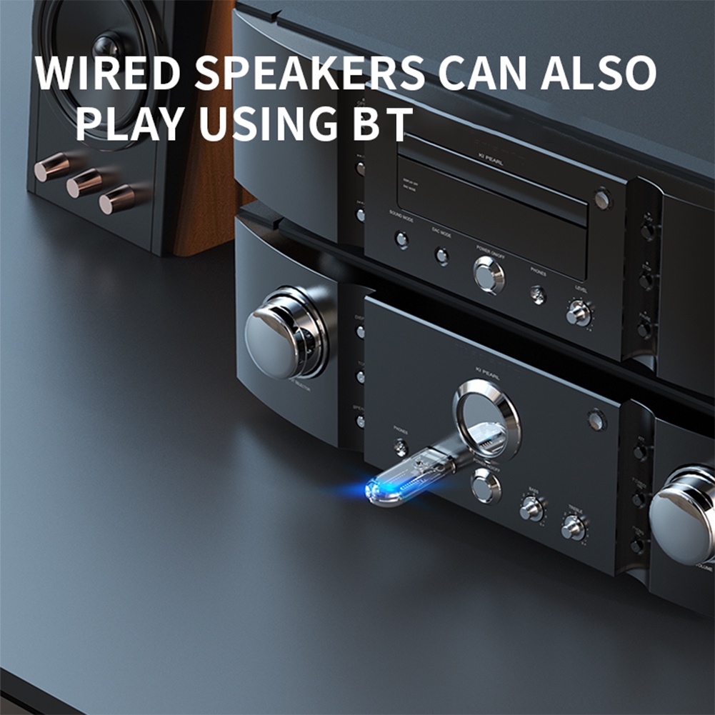 Usb Nhận Tín Hiệu bluetooth 5.3 Cho Loa Xe Ô Tô