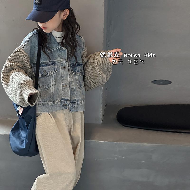 Áo Khoác denim Phong Cách Hàn Quốc Thời Trang Mùa Thu 2023 Cho Bé