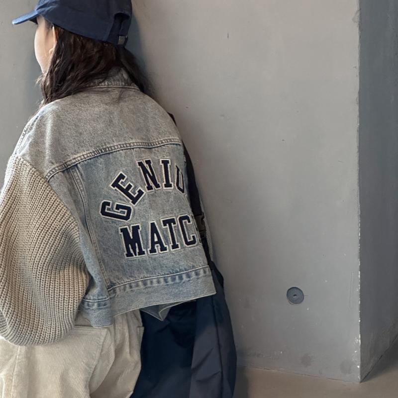 Áo Khoác denim Phong Cách Hàn Quốc Thời Trang Mùa Thu 2023 Cho Bé