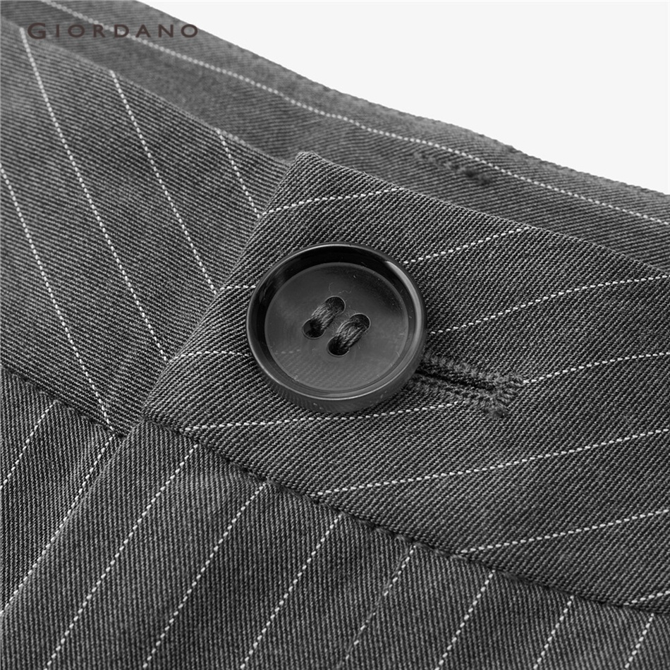 GIORDANO WOMEN Pleated stripe suit pants 18413917
