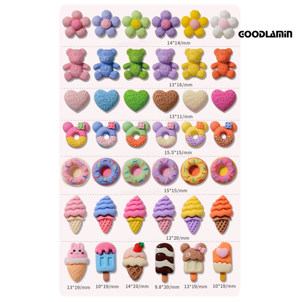 Set 12 Phụ Kiện Trang Trí Móng Tay Hình Hoạt Hình Dễ Thương diy