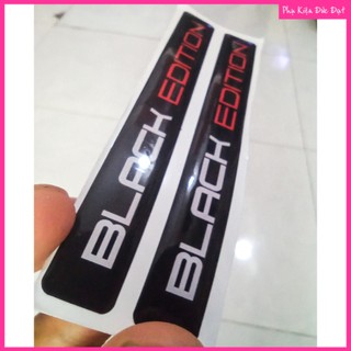 Combo 2 Tem PVC BLACK EDITION dán xe [HCM]