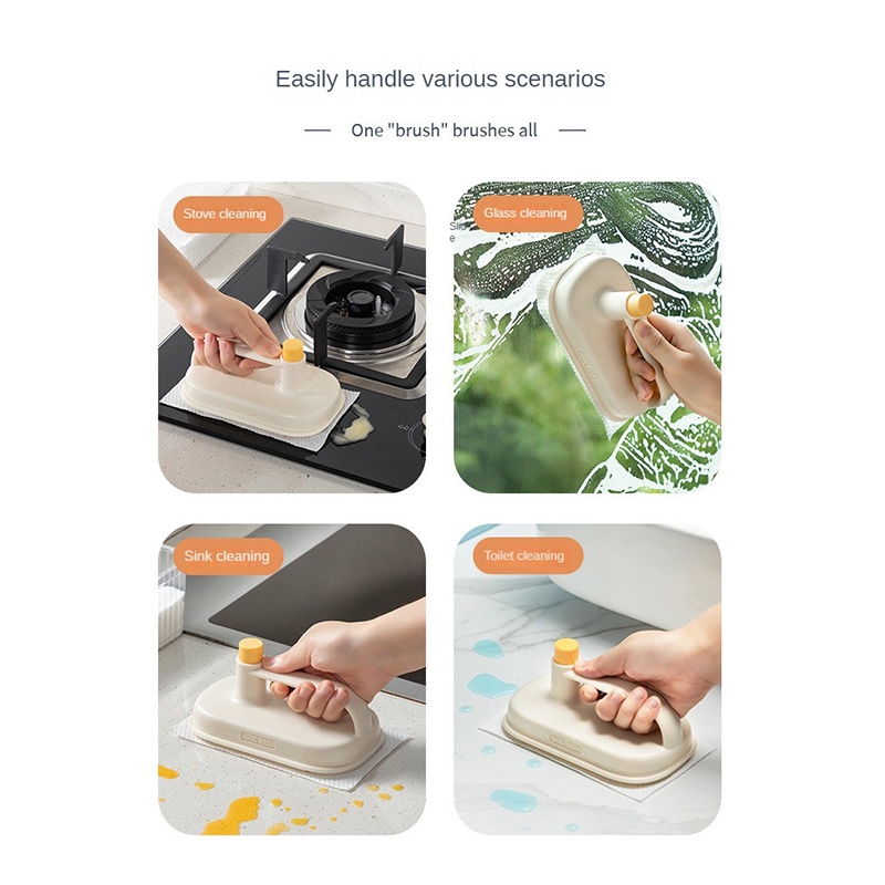 Magic Wipe Có Thể Thay Thế Miếng Lau Nhà Bếp Loại Bỏ Dầu Mỡ Và Phòng Tắm Lười Làm Sạch Hiện Vật Giẻ Hoa