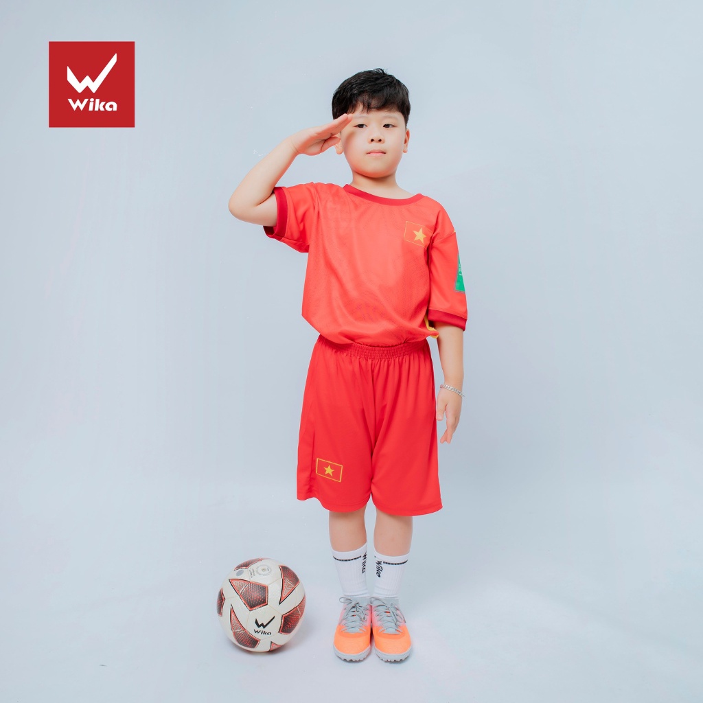 Giày Đá Bóng Trẻ Em Wika Cp10 Collection Kid, Chất Liệu Da Microfiber Mềm Nhẹ, Lót Giày Eva Êm Ái 2021-2 Kid -Huy Lê