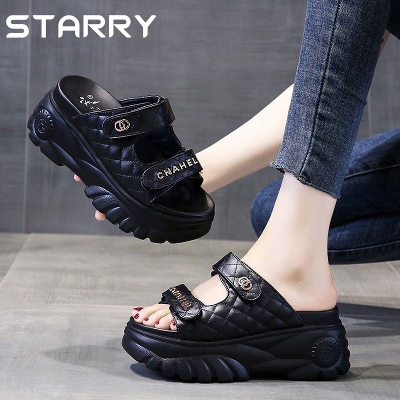 STARRY dép sandal nữ dép nữ đế cao 2023 HOTSALE Dép đế dày thời trang FGD2391COO38Z230919