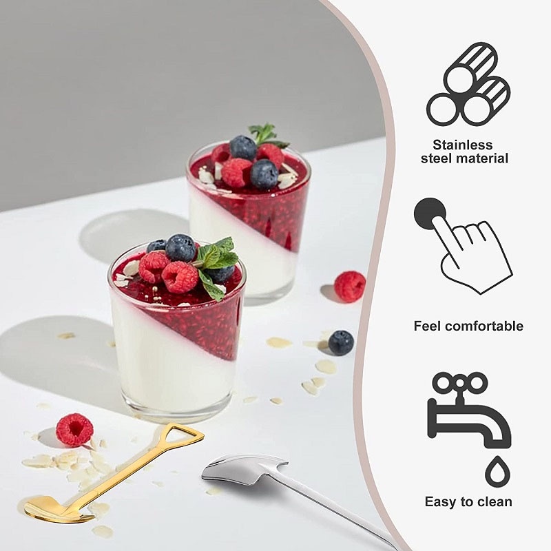 Muỗng Cà Phê Bằng Thép Không Gỉ 304 Phong Cách retro