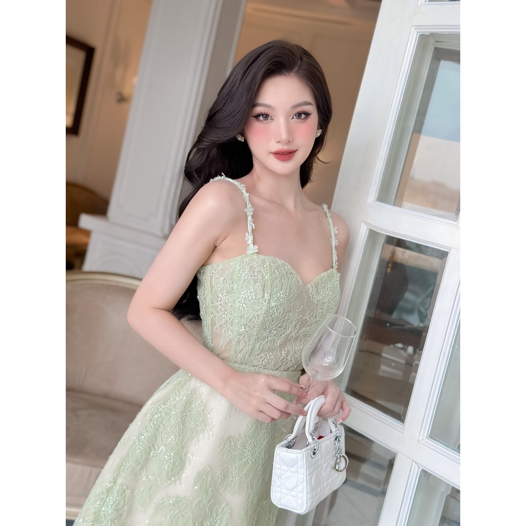 ĐẦM REN 2 DÂY   -  C05085