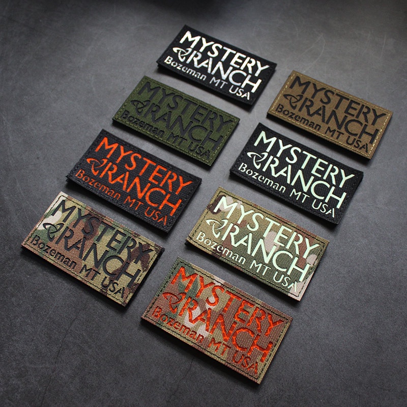 Velcro Băng Tay Mystery Ranch Phản Quang Dạ Quang PATCH Chiến Thuật Đạo Đức Huy Hiệu Túi Ngoài Trời 