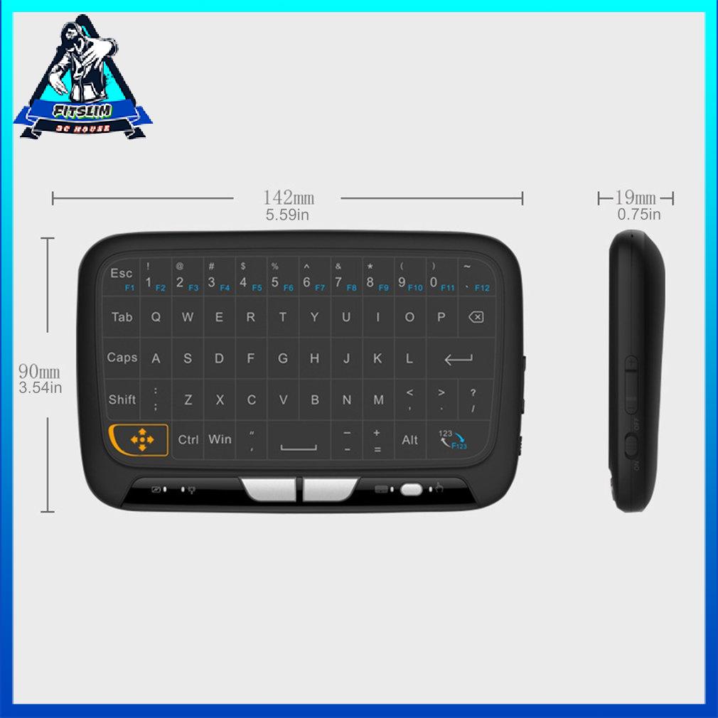 H18+ Wireless Air Mouse Mini Keyboard Full Screen Touch 2.4Ghz Touchpad