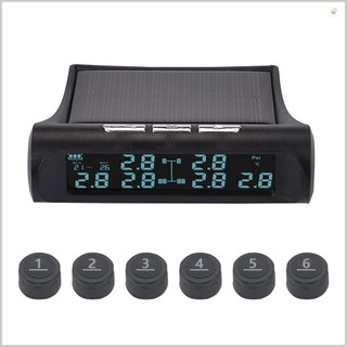 Convenient Tire Pressure Monitoring System for Truck, RV, Bus, Bulk Lorry - Solar Powered Tire Pressure Monitor with 6-Wheel Freight Vehicle Compatibility