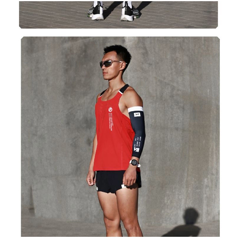 Áo Thun Thể Thao Mùa Hè 2023 Sát Nách Phối Lưới Thoáng Khí Siêu Nhẹ Màu Đỏ Đen Thế Hệ Thứ Hai Cho Nam