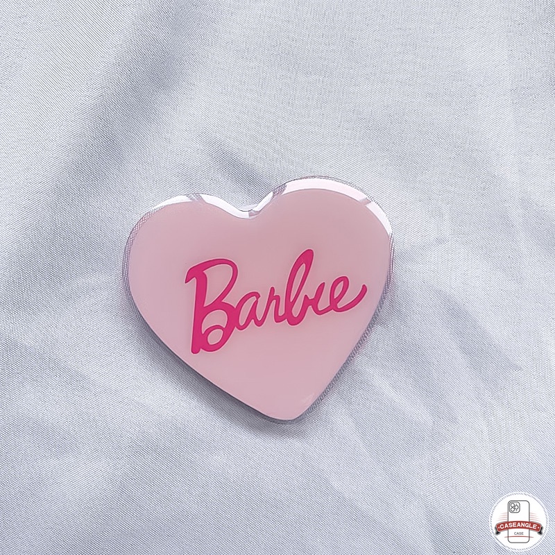 Giá Đỡ Điện Thoại Hình Công Chúa disney Nàng Tiên Cá alice Màu Hồng In Chữ barbie Trái Tim Đáng Yêu Thời Trang Có Thể Xếp Gọn Gàng Thích Hợp Để Nhảy Múa