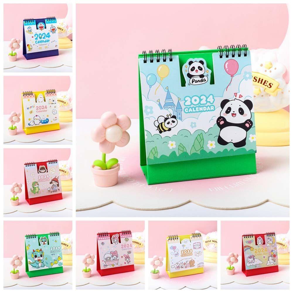 Lịch Năm 2024 Để Bàn Họa Tiết Hoạt Hình Gấu Trúc kuromi agenda Dễ Thương Cho Nam Và Nữ