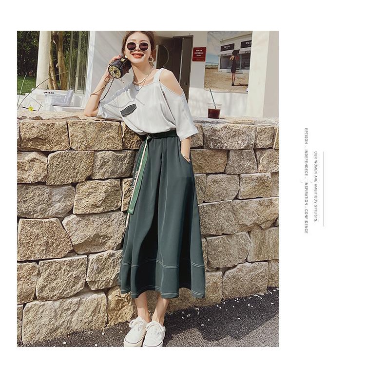 Niche Đầm Hở Vai Phối Màu Tương Phản Thời Trang Mùa Hè 2023 Phong Cách retro Cao Cấp Cho Nữ