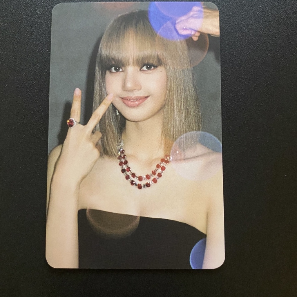 Thẻ Rose Blackpink Card Off Blackpink chính hãng Rose Lisa Jisoo Jennie Rosé The Girl Dây Chuyền Mặt Thẻ Ảnh lisa 3.0 The Game