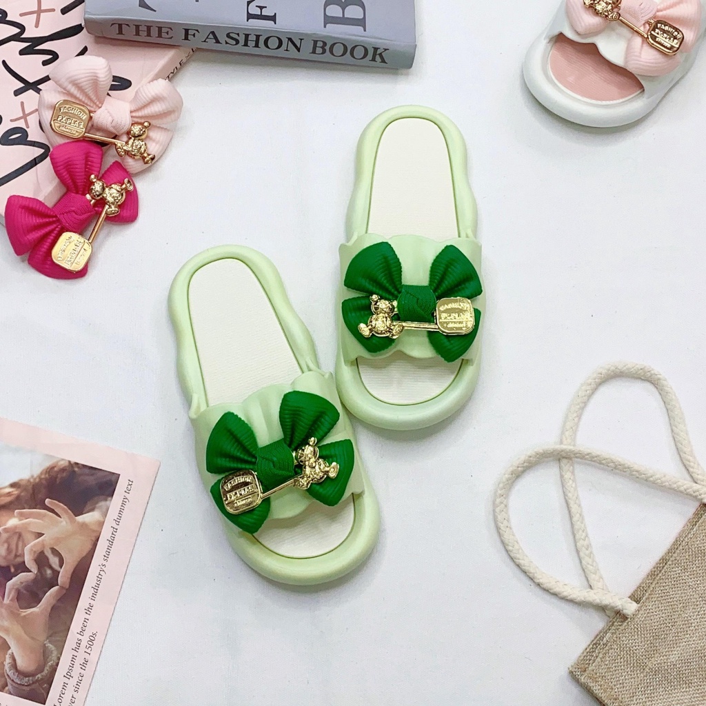 JY390-A4  - Dép Nữ Mới Đế Dày Chống Trơn Trượt Mùa Hè, Dễ Thương Êm Chân