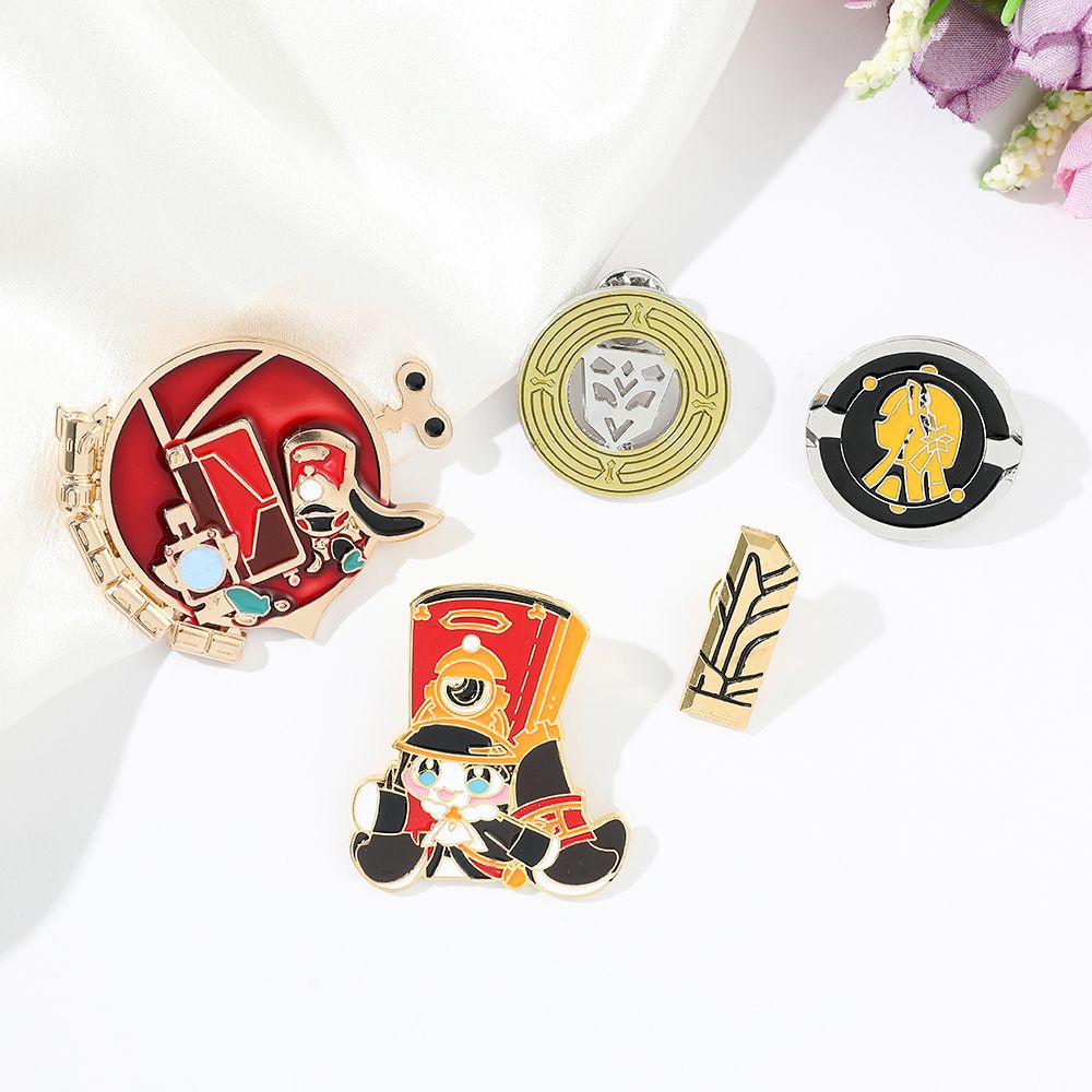 Honkai star rail Pam Ghim Cài Áo Kim Loại Hình Tháp Màu Đen Vỡ Bầu Trời Đầy Sao Trò Chơi merchandise Làm Quà Sinh Nhật Cho Bạn Gái