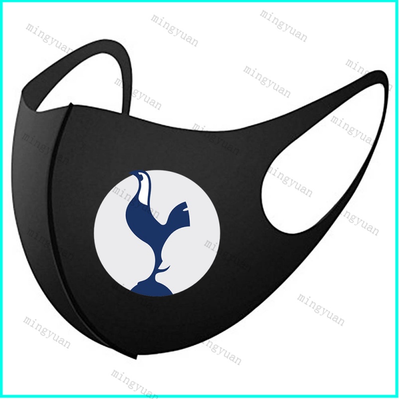 Mingyuan Premier League Tottenham Hotspur F.C. Khẩu Trang Màu Đen Bằng Lụa Lạnh Mềm Mại Chống Bụi Có Thể Giặt Và Tái Sử Dụng Phong