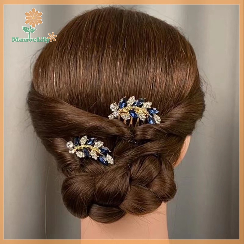 Lược Cài Tóc Đính Đá Pha Lê Phong Cách vintage Thời Trang