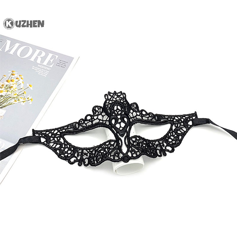 Mặt Nạ Ren Màu Đen Gợi Cảm Hóa Trang Tiệc halloween Cho Nữ