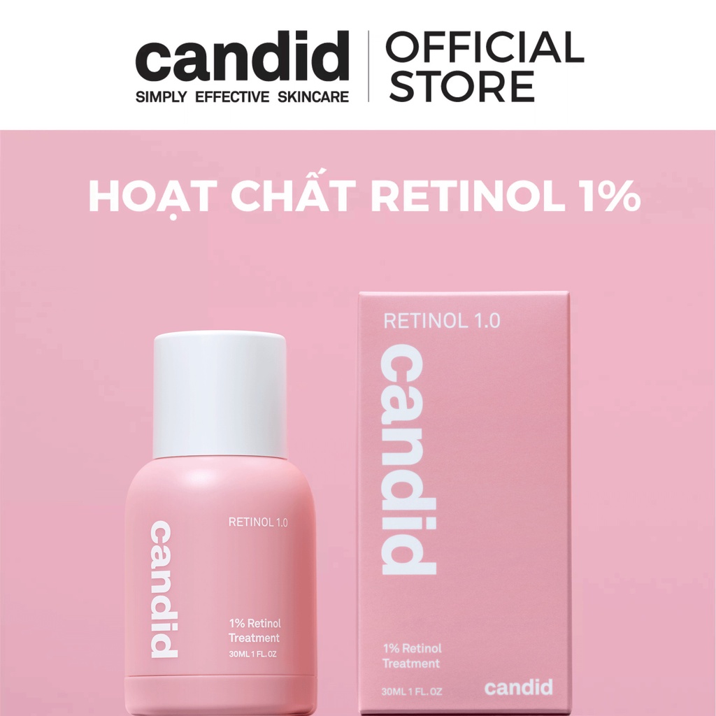 Hoạt Chất Retinol 1% Chống Lão Hóa & Cải Thiện Nếp Nhăn - CANDID 1% Retinol Treatment 30ml
