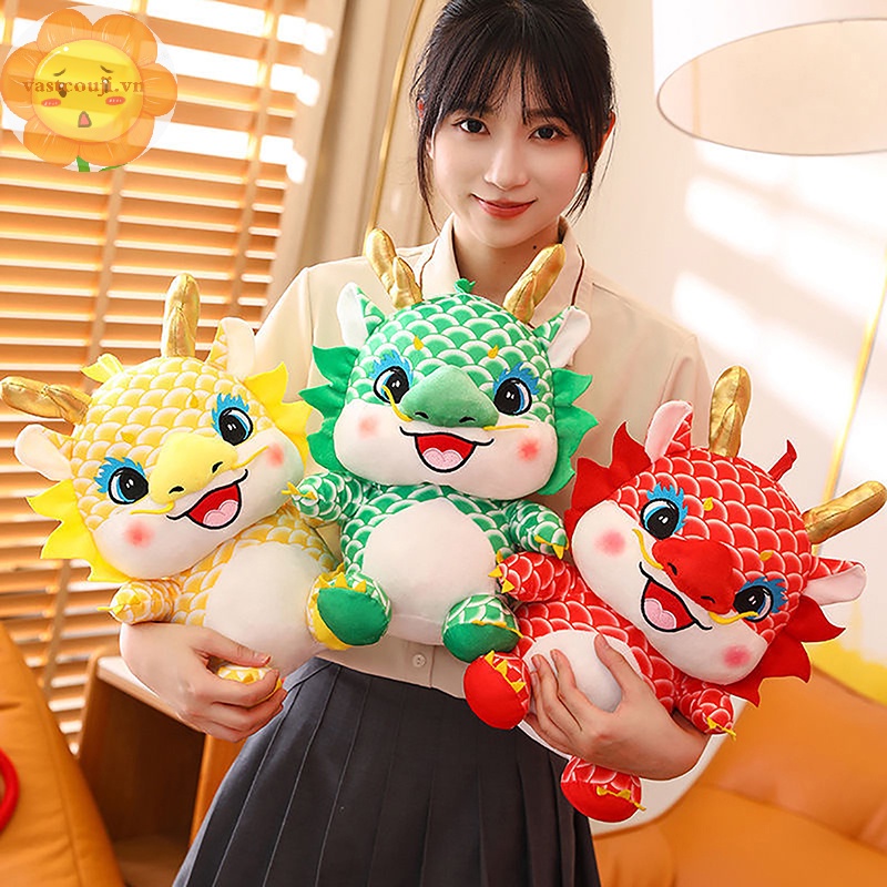 Đồ chơi nhồi bông Hình Rồng Phong Cách Trung Hoa Cho Năm Mới 2024 vn