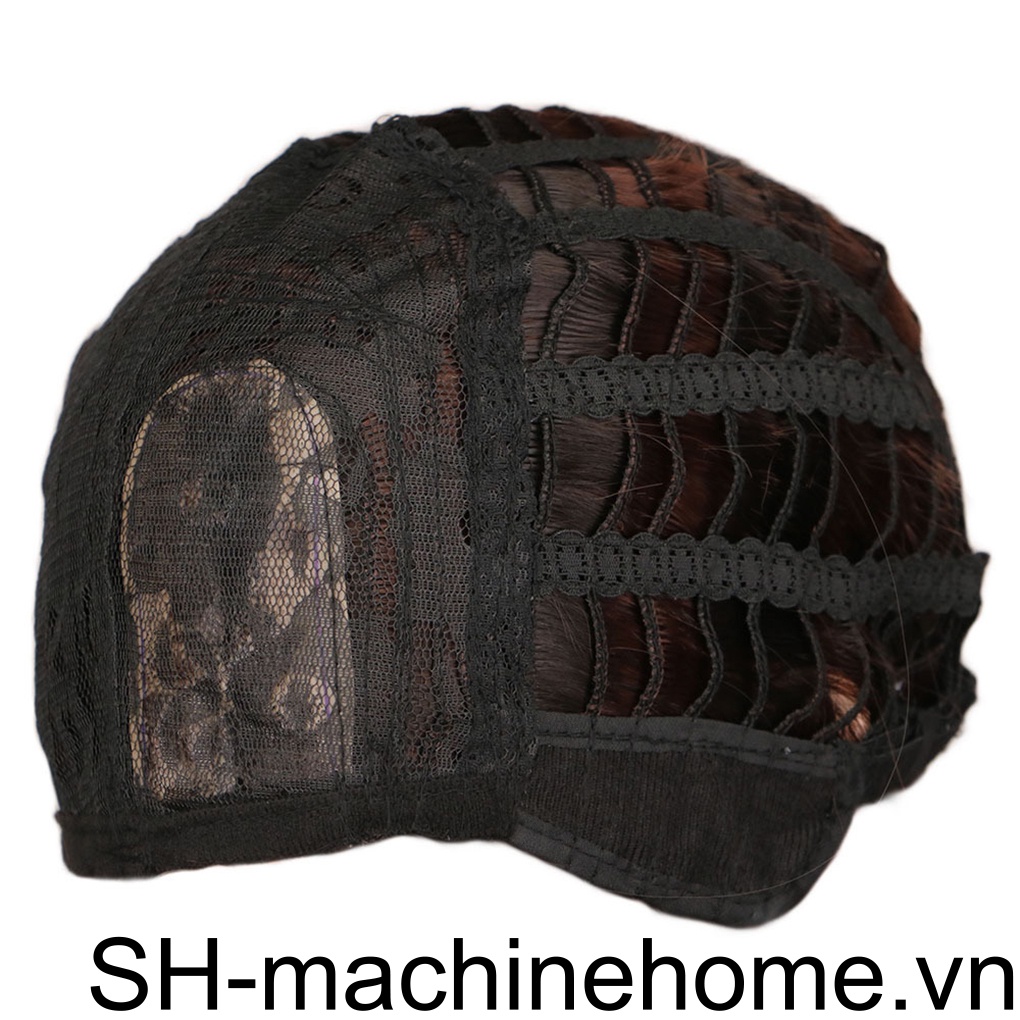 Bộ Tóc Giả Ngắn Xoăn Màu Nâu Dành Cho Nữ Hóa Trang