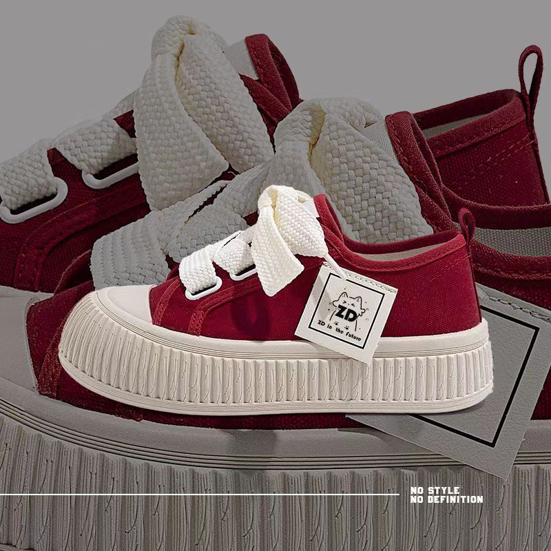 Clemine Giày Thể Thao Vải Bạt Đế Dày Thời Trang Hàn Cho Nữ