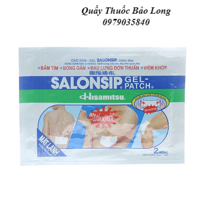 ( Sỉ - lẻ) Salonsip Gel Patch 2 miếng/gói