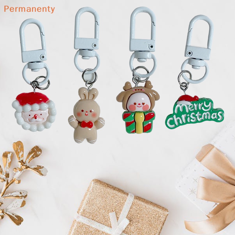 Móc Khóa Nhựa Hình Ông Già Noel Hoạt Hình Dễ Thương