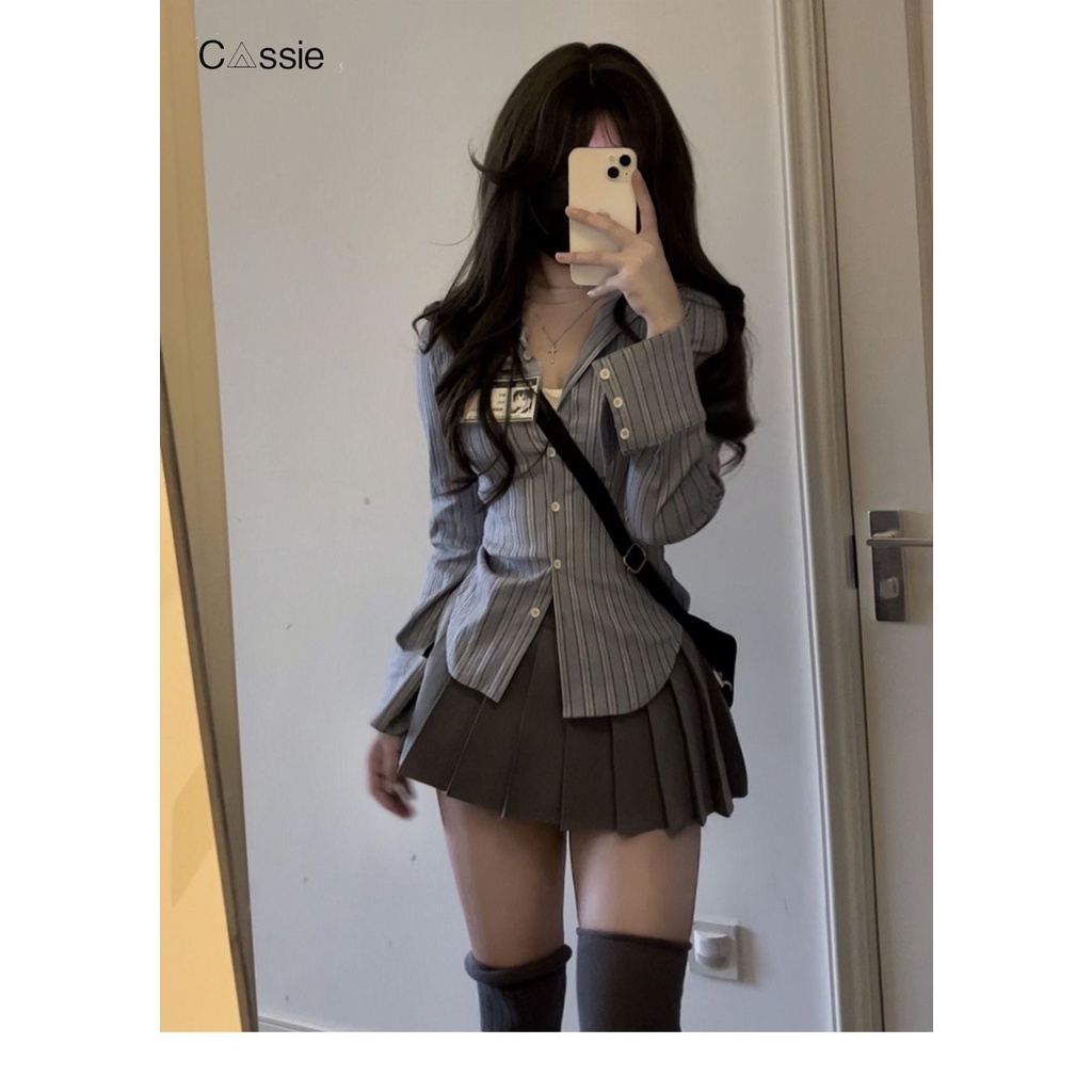 Cassie Áo Sơ Mi áo sơ mi nữ áo kiểu hàn quốc sang trọng độc đáo nhí nhảnh tráng lệ WCS2393GVK39Z230926