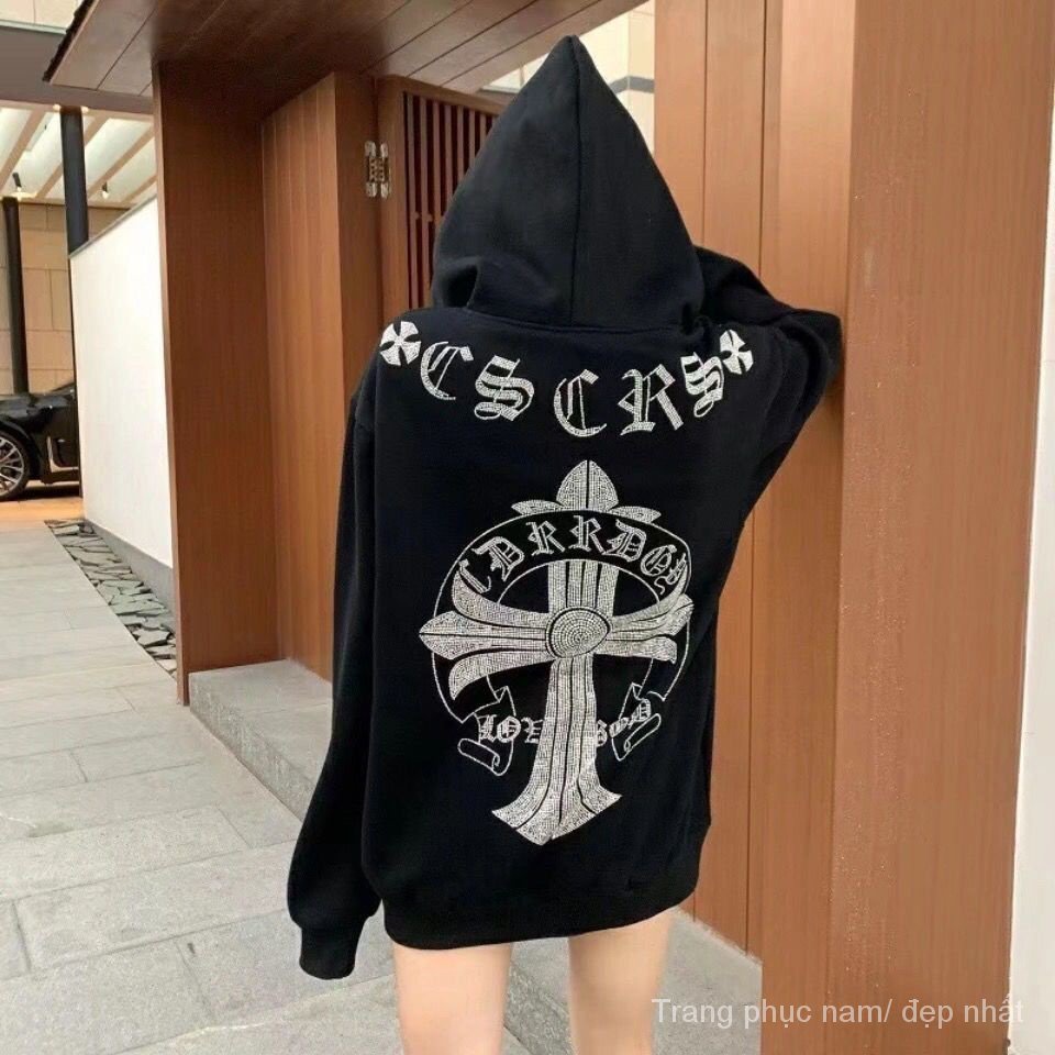 Áo Hoodie Dài Tay Phong Cách Âu Mỹ Mới Cho Cặp Đôi