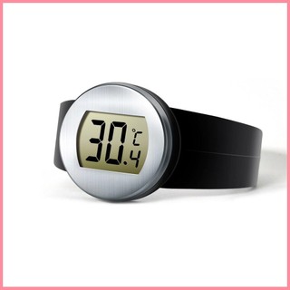Digital LCD Red Wine Bottle Thermometer Auto Wine Temperature Meter Watch