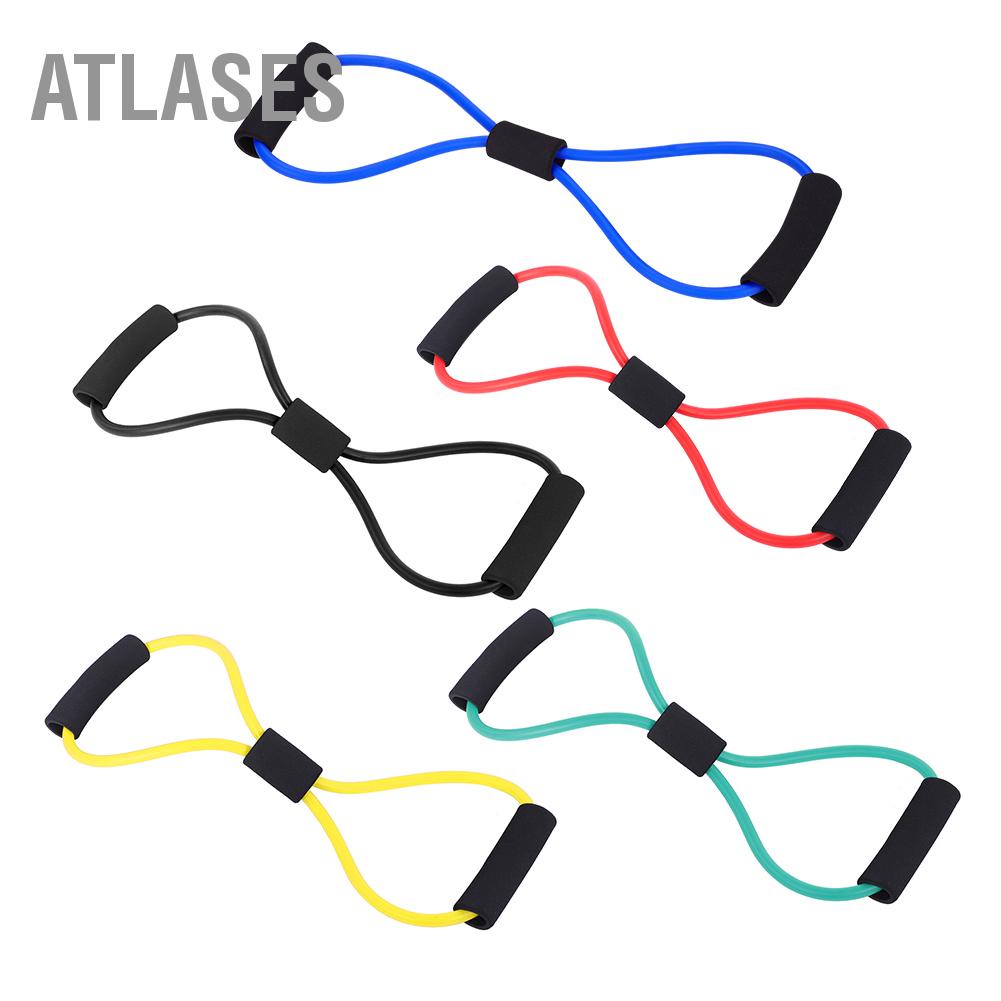 Atlases Dây cao su đàn hồi kháng lực Huấn luyện dây tập thể dục Bài cho phòng Yoga