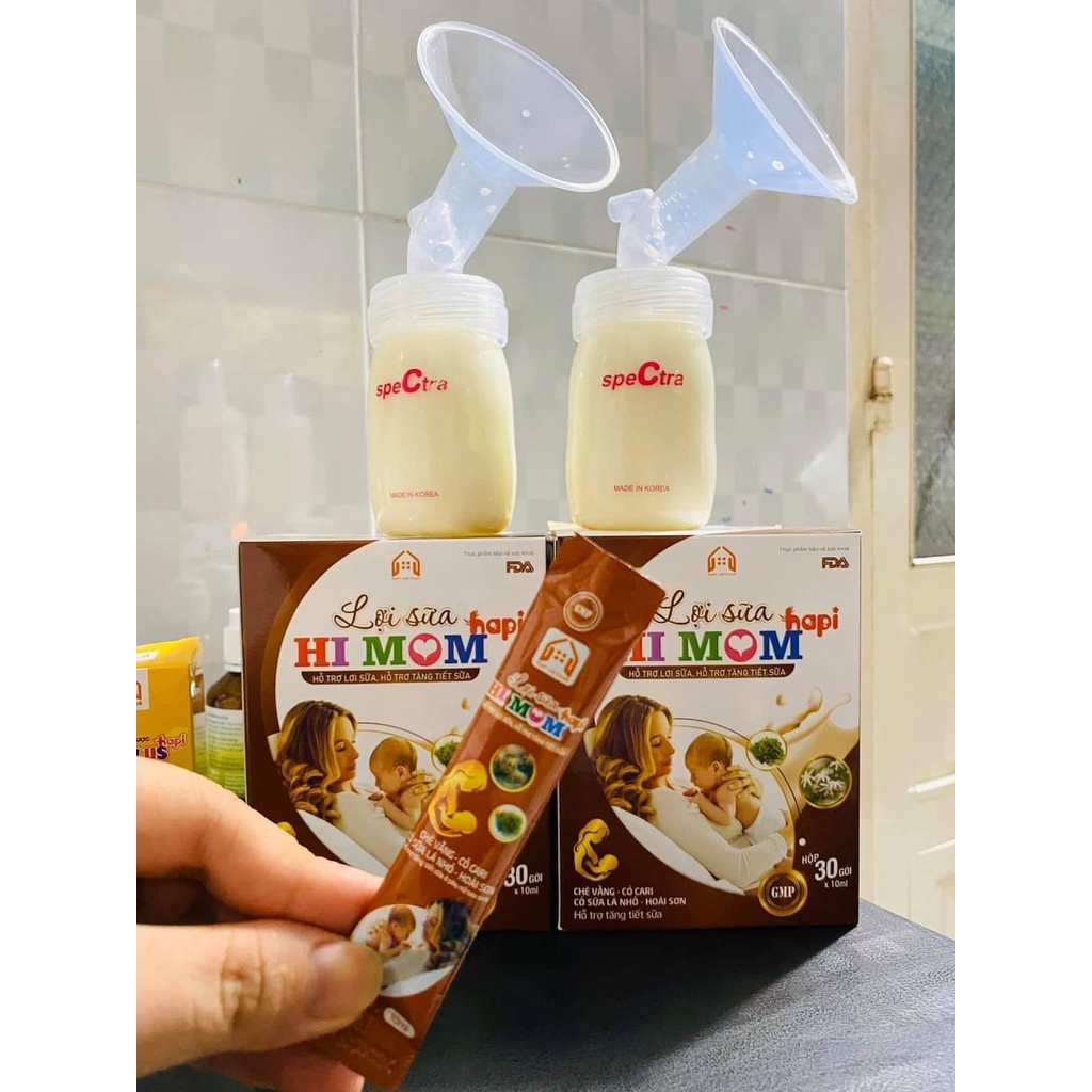 Combo Vitamin D3K2 lineabon cho bé và lợi sữa Hi Mom giúp mẹ nhều sữa, sữa thơm