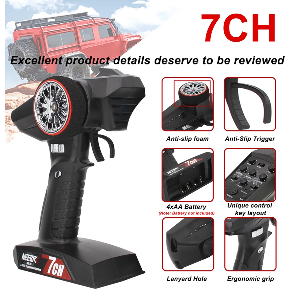 Hệ Thống radio 7 Kênh 7ch Điều Khiển Từ Xa / Hệ Thống Đèn led Chống Nước Cho Xe Hơi / Tàu Thuyền rc